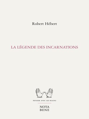 cover image of La légende des incarnations